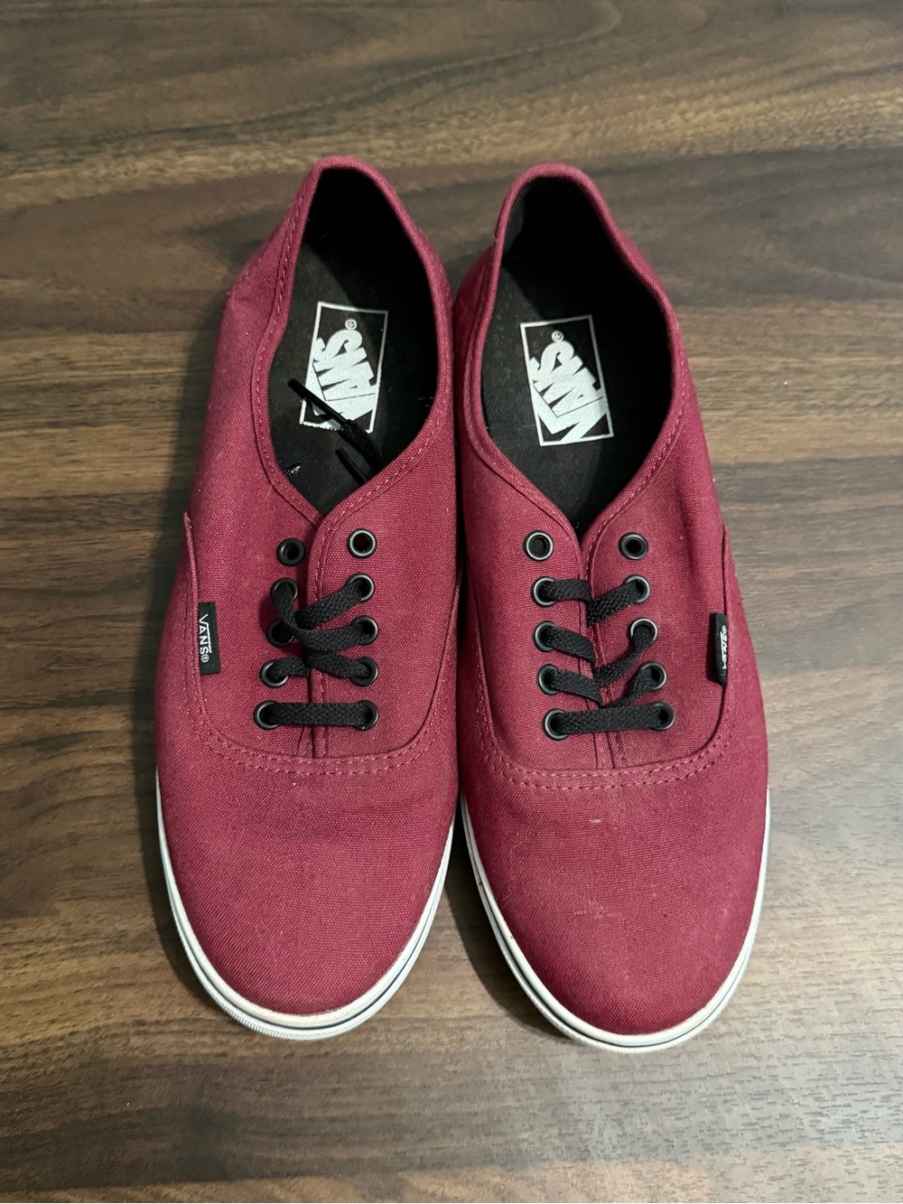 Maroon vans